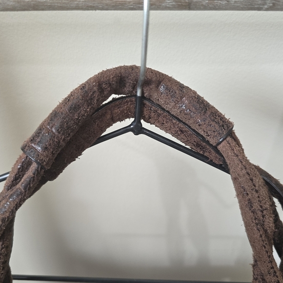 ⭐️40% Off⭐️ Donna Dixon Brown Crocodile Embossed Leather Shoulder Bag - Picture 7 of 16